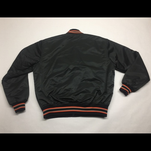 ❌SOLD❌ 80s SF Giants Satin Starter Jacket Bomber - Picture 3 of 8